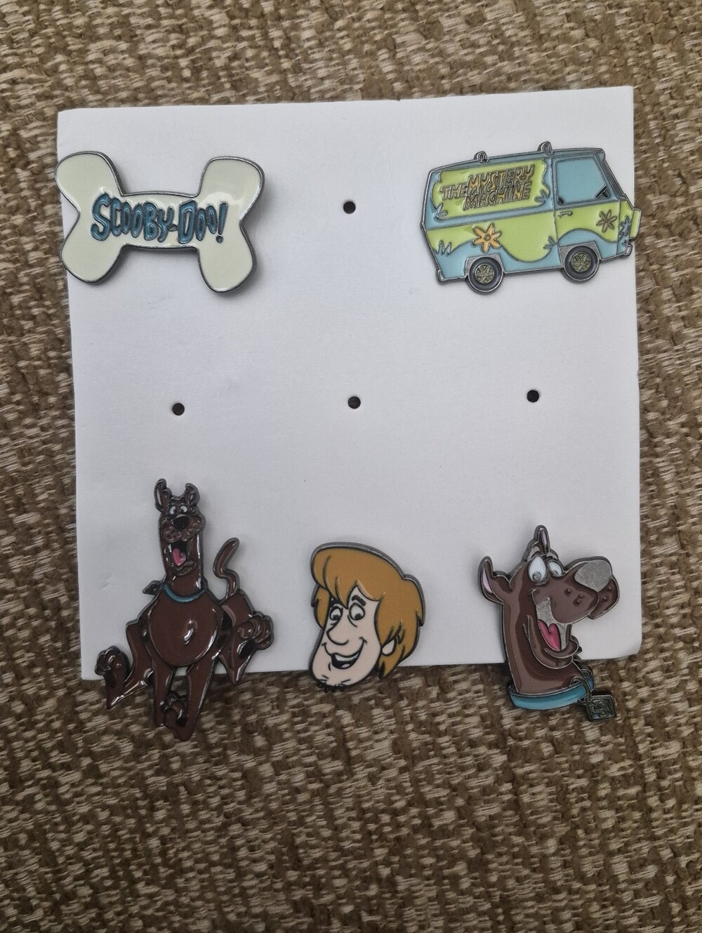 Set Of 5 Scooby Doo Enamel Pin